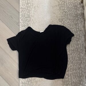 Olivia Rae Black Short Sleeve Top